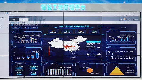 智慧工地管理平臺。唐鑫攝