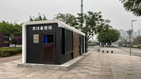 已建成的勞動者港灣。張皓瑋攝