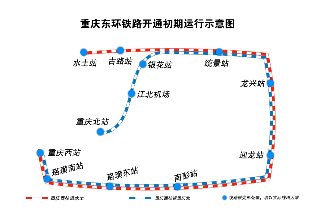 運行示意圖。鐵路部門供圖