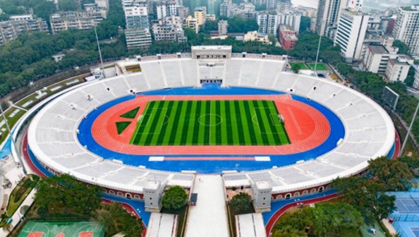 煥新后的大田灣體育場(chǎng) 中建八局供圖