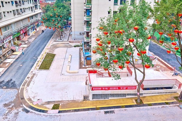 街心花園俯瞰全貌。九龍城市更新公司供圖